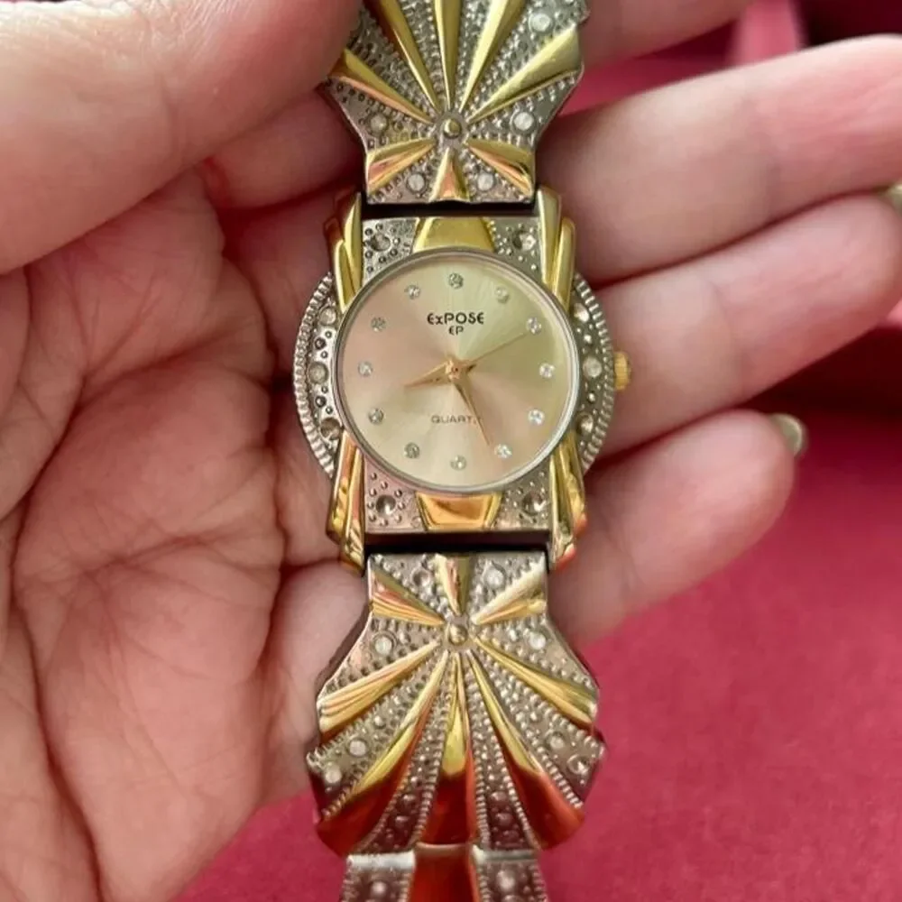 Vintage Gold and Silver Expose Watch